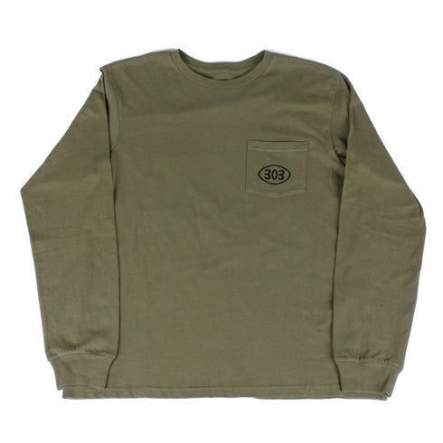 303 Boards - 303 X Jesse Clyncke Colfax Long Sleeve Pocket Shirt (Spruce)